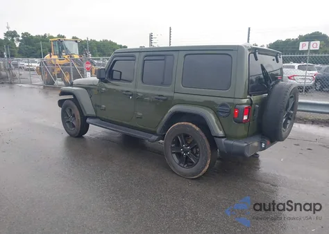 2021 Jeep Wrangler Unlimited Sahara Altitude 4X4 из США, поврежденный, VIN 1C4HJXEN3MW633317